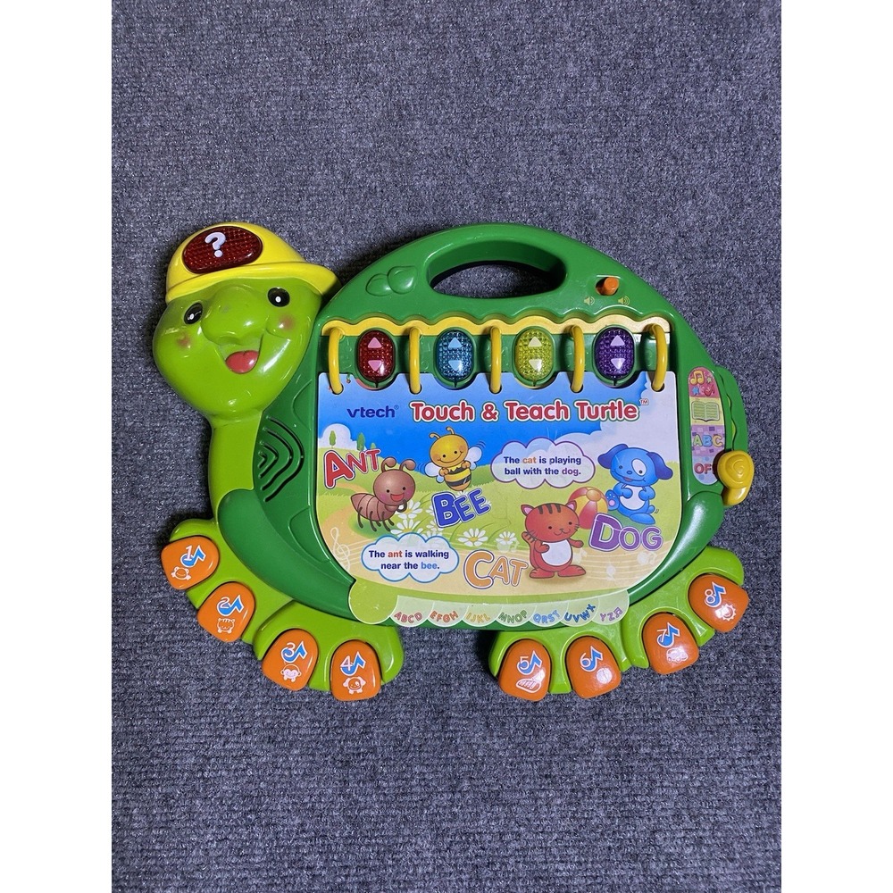 VTech Touch and Teach Turtle Interactive Learning Book for Kids Tested Works